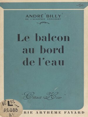 cover image of Le balcon au bord de l'eau